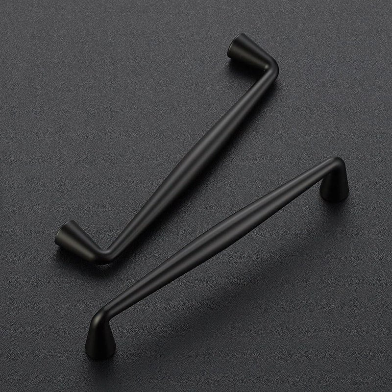 Ravinte 10 Pack 5 Inch Matte Black Kitchen Cabinet Handles Solid Zinc Alloy Cabinet Pulls Cupboard Hardware Drawer Handles - Image 2