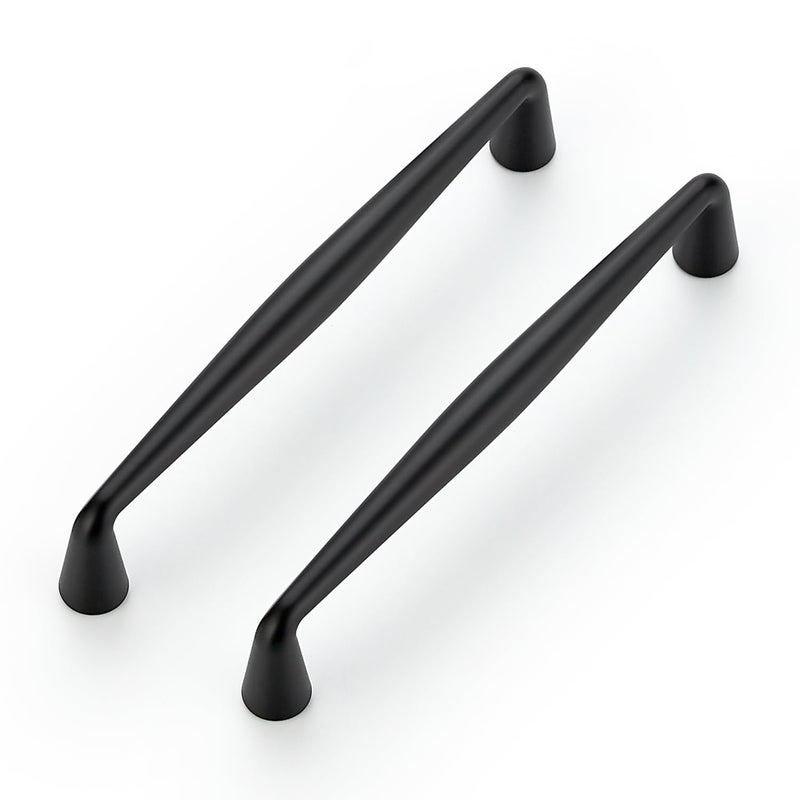 Ravinte 10 Pack 5 Inch Matte Black Kitchen Cabinet Handles Solid Zinc Alloy Cabinet Pulls Cupboard Hardware Drawer Handles - Image 1