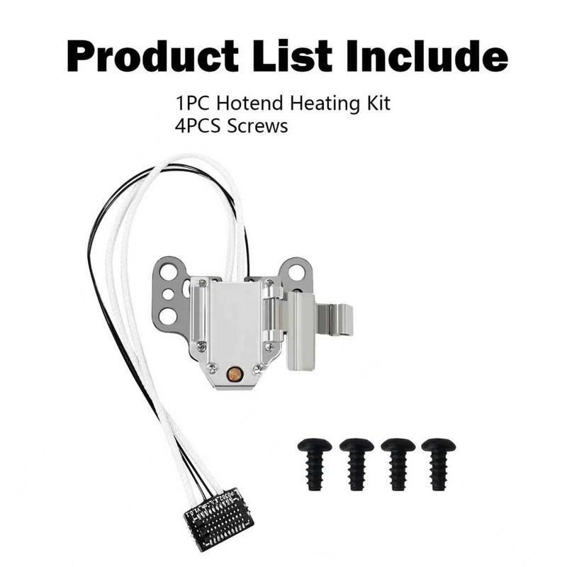 Heater Cartridge Kit: 24V 40W Heating Block with Thermistor Temperature Sensor and Heat-Insulating Clip for Flashforge AD5X Hot End 3D Printer Accessories Replacement Parts - Image 2