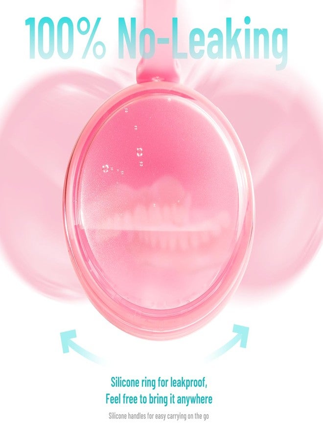 Mckkor Denture Case with Denture Brush, Waterproof Denture Bath with Portable Denture Brush Holder,Partial Denture Case with Basket denture cups for soaking dentures (pink - Image 4