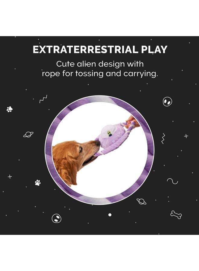 لعبة كلاب قطيفة صرير من فورهافن مع حبل شد للكلاب الصغيرة/المتوسطة، قابلة للغسل مع دعامات راف ستاف - حبل قطيفة على شكل مستكشفي الفضاء - لون أرجواني، مقاس واحد - Image 5