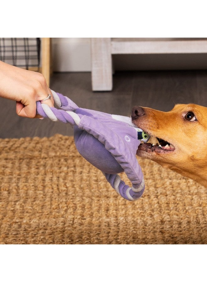 لعبة كلاب قطيفة صرير من فورهافن مع حبل شد للكلاب الصغيرة/المتوسطة، قابلة للغسل مع دعامات راف ستاف - حبل قطيفة على شكل مستكشفي الفضاء - لون أرجواني، مقاس واحد - Image 3