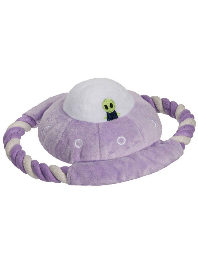 لعبة كلاب قطيفة صرير من فورهافن مع حبل شد للكلاب الصغيرة/المتوسطة، قابلة للغسل مع دعامات راف ستاف - حبل قطيفة على شكل مستكشفي الفضاء - لون أرجواني، مقاس واحد - Image 1