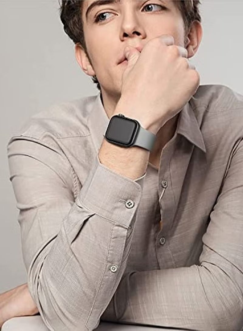 Beauenty 6 Pack sport Silicone Bands Compatible with Apple Watch Band 49mm 45mm 44mm 42mm for Women Men,Waterproof Replacement Strap for iwatch Series 9, Ultra 2/Ultra SE/SE 2nd Generation 8 7 6 5 4 3 2 1 - Image 2