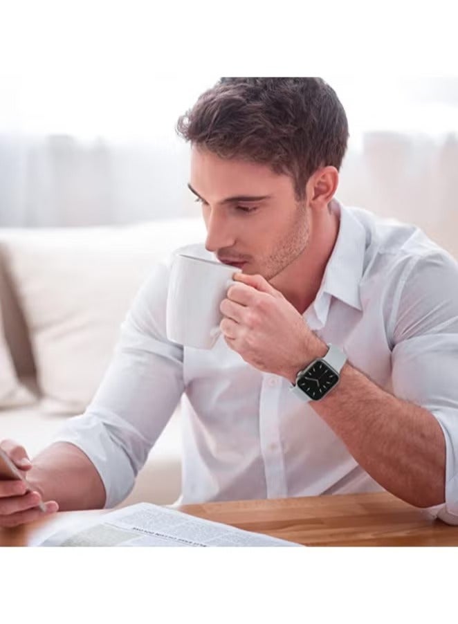 Beauenty 6 Pack sport Silicone Bands Compatible with Apple Watch Band 49mm 45mm 44mm 42mm for Women Men,Waterproof Replacement Strap for iwatch Series 9, Ultra 2/Ultra SE/SE 2nd Generation 8 7 6 5 4 3 2 1 - Image 3