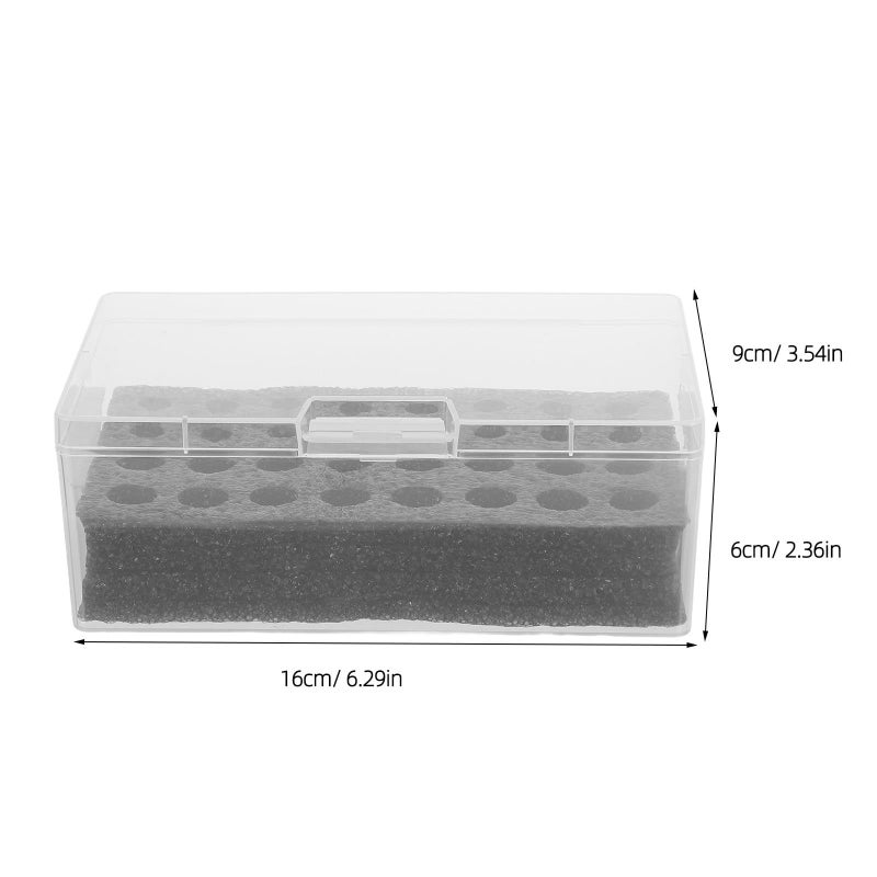 Shockproof Portable Battery Organizer Box With Transparent Lid For 16 AA 16 AAA Batteries - Image 3
