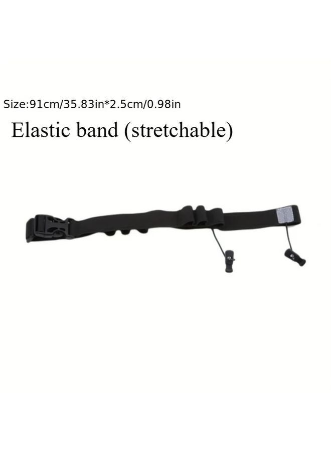 Black Adjustable Running Waist Belt With Gel Number Holder Durable Polyester For Marathons Triathlons Gym Fitness - Image 4