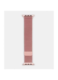 Reliable Reach Milanese Magnetic Loop Band For Apple Watch 44/45mm Adjustable Braided Series Nike+ Sports Edition - Rose Pink