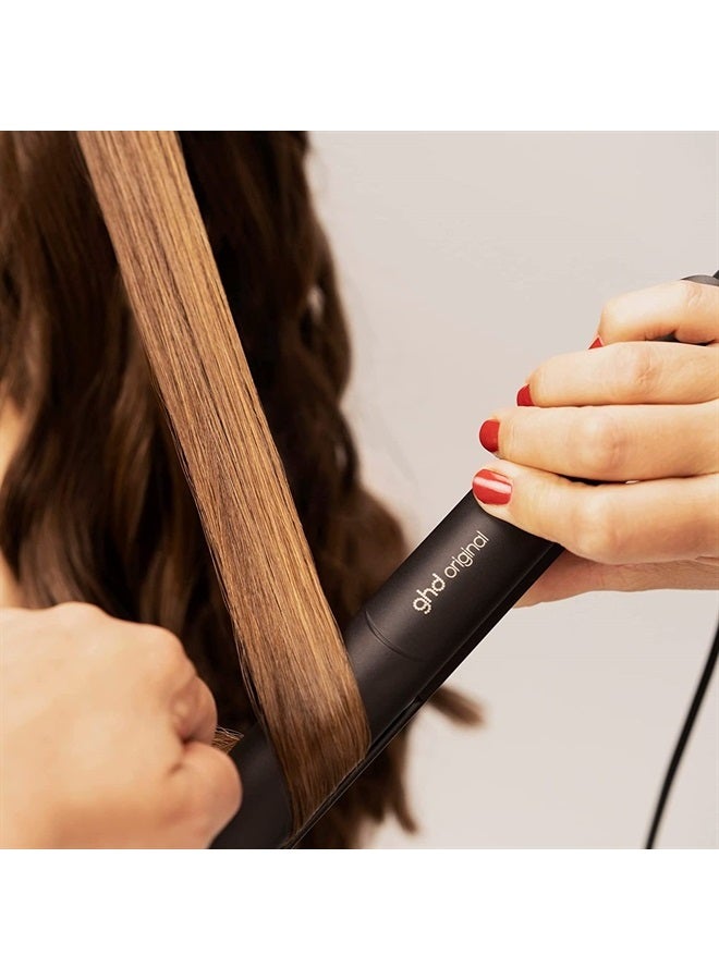 ghd Original Styler ― 1" Flat Iron Hair Straightener, Optimum Styling Temperature for Professional Salon Quality Results, No Extreme-Heat Styling Damage, Ceramic Heat Technology ― Black - Image 4