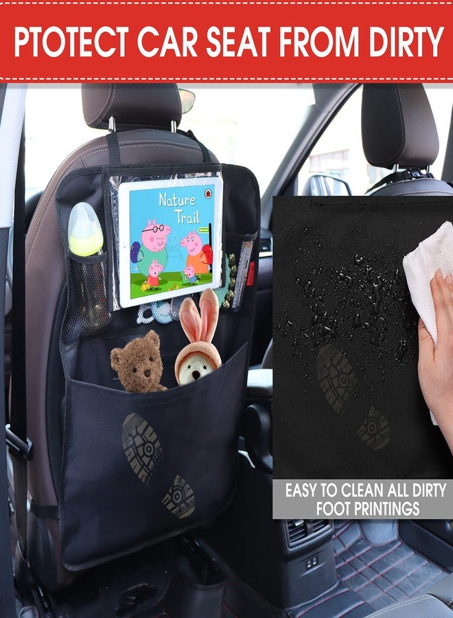 Kaiphy Car Seat Protector with Thick Padding + Backseat Car Organizer, XL Car booster protector for Child Baby Carseat, Waterproof & Durable 600D Fabric, Kick Mat Back Seat w/Storage Pockets - Image 3