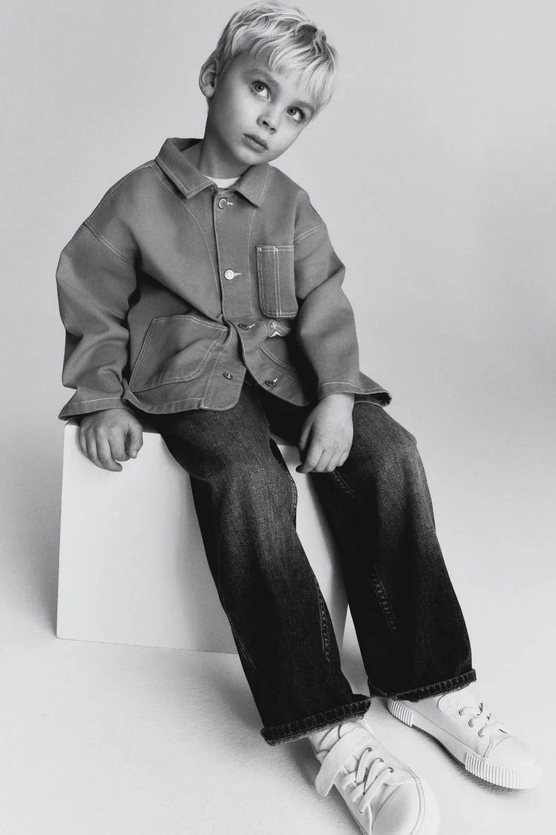 اتش اند ام جاكيت خفيف من التويل القطني