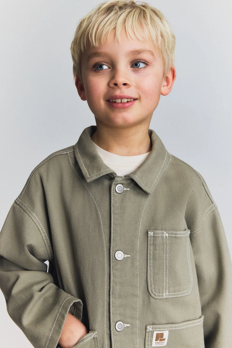 اتش اند ام جاكيت خفيف من التويل القطني