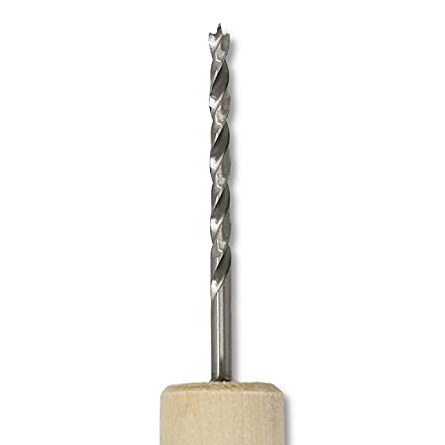 KAKURI Manual Hand Drill for Wood 1/8" Hole, Woodworking Awl Tool for Pilot Hole, Japanese Gimlet Tool KIRI, Japanese Steel Screw Blade (Straight), Made in Japan - Image 5
