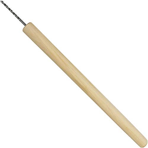 KAKURI Manual Hand Drill for Wood 1/8" Hole, Woodworking Awl Tool for Pilot Hole, Japanese Gimlet Tool KIRI, Japanese Steel Screw Blade (Straight), Made in Japan - Image 1