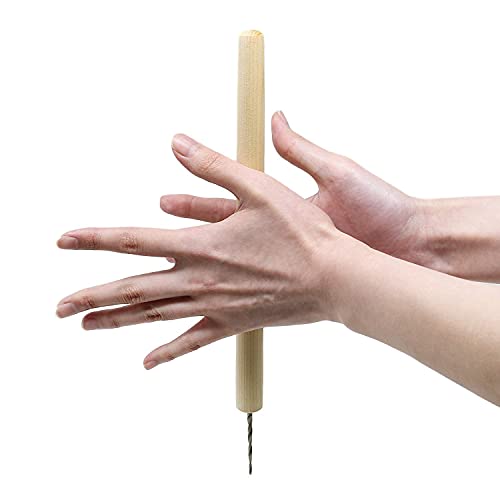 KAKURI Manual Hand Drill for Wood 1/8" Hole, Woodworking Awl Tool for Pilot Hole, Japanese Gimlet Tool KIRI, Japanese Steel Screw Blade (Straight), Made in Japan - Image 4