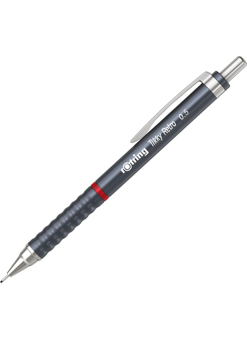 Rotring Tikky Retro 05 Metallic Gray Versatile Pen  - Image 1