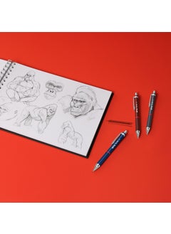 Rotring Tikky Retro 05 Metallic Gray Versatile Pen  - Image 2