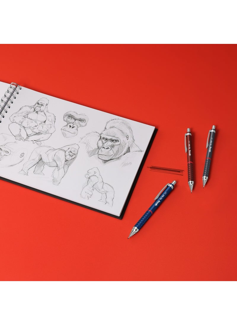 Rotring Tikky Retro 05 Metallic Gray Versatile Pen  - Image 2