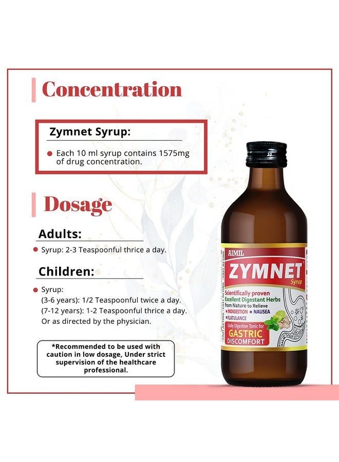 AIMIL Zymnet Plus Syrup - 200ml (Pack of 2) - Image 5