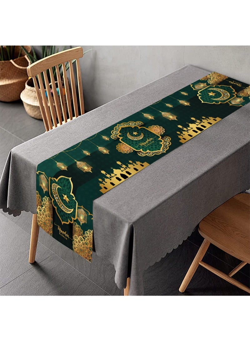 Aikanbo Ramadan Tablecloth Decoration-70.8x13.8 inches,Ramadan Table Clothes for Ramadan Decorations for Home,Ramadan Mubarak Decorations,Ramadan Decorations for Table,Ramadan Kareem Decor - Image 1