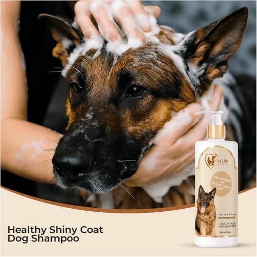 PETLIFE Pet Life Organic Dog Shampoo for Healthy Shiny Coat - German Shepherd & Puppy Nourishing Hair, Body Wash - Natural Ingredients for All Breeds - 200 Ml - Image 5