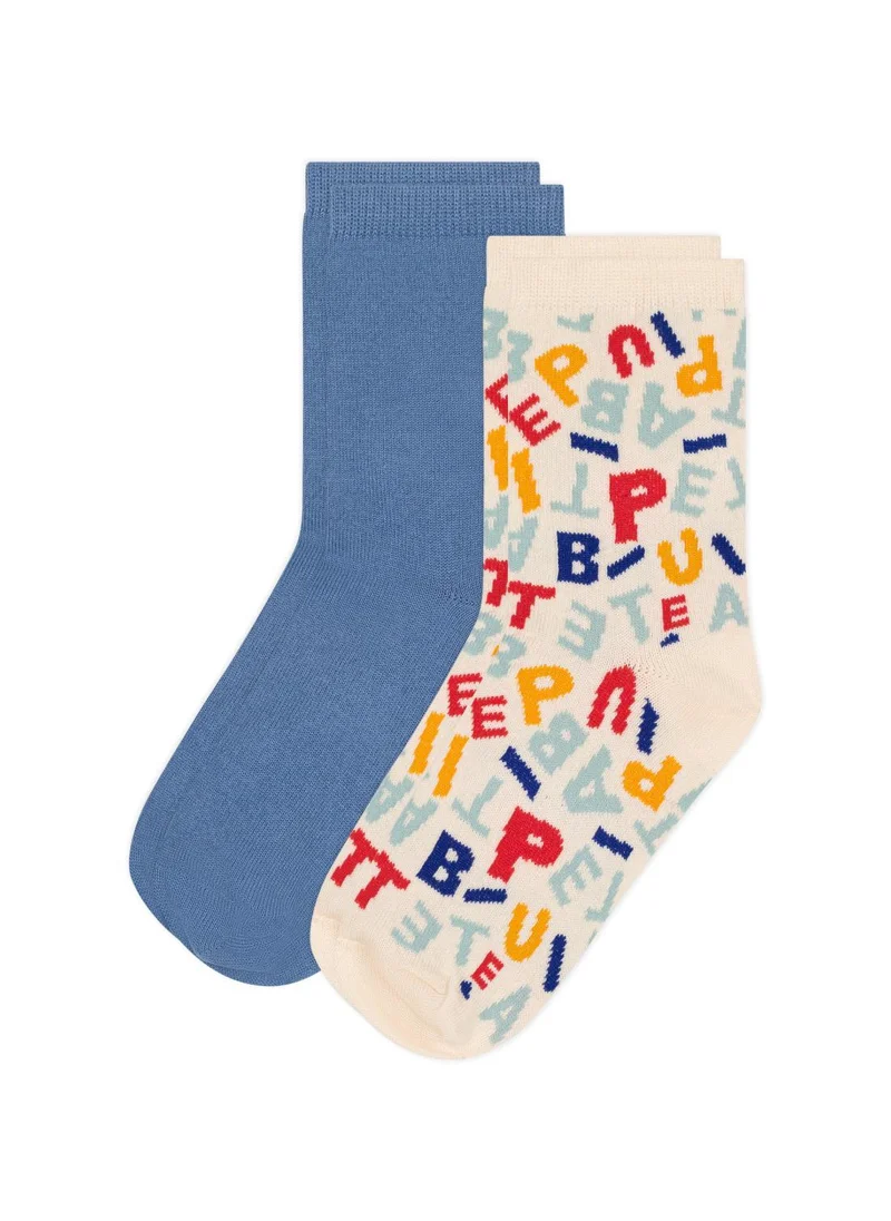 بيتي باتو Children's Petit Bateau cotton socks - 2-pack