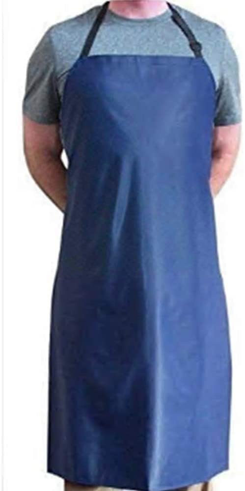 DEBIK® | 2 Pack PVC Waterproof & Dustproof Apron For Dishwashing, Coffee, Dog Grooming, Cleaning Fish, Project-Industrial Chemical Resistant Plastic| Front Pocket| Free Size| Unisex| BLUE - Image 2