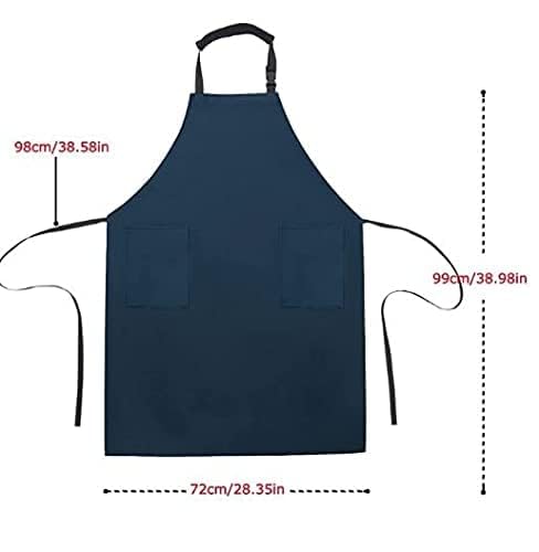 DEBIK® | 2 Pack PVC Waterproof & Dustproof Apron For Dishwashing, Coffee, Dog Grooming, Cleaning Fish, Project-Industrial Chemical Resistant Plastic| Front Pocket| Free Size| Unisex| BLUE - Image 5