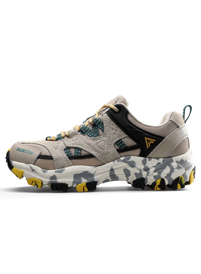 HUMTTO Humtto Women's Outdoor Mountaineering Shoes Lightweight Comfortable Casual Hiking Shoes Professional Anti-slip Climbing Shoes Beige Size 40 - Image 3
