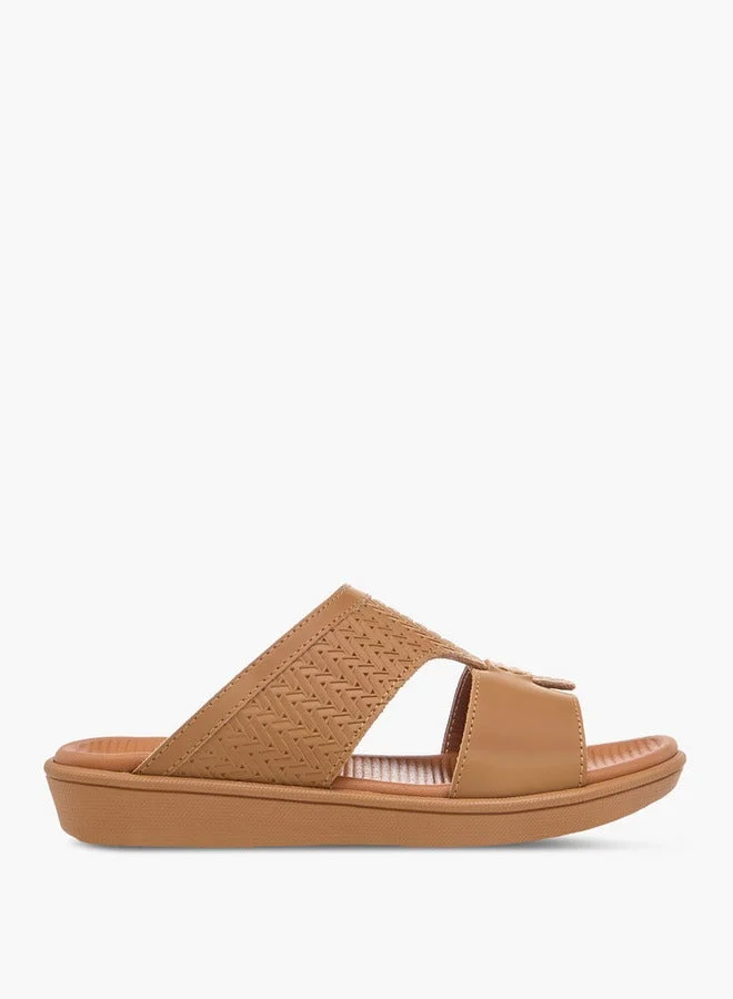 DUCHINI Boys Textured Slip-On Arabic Sandals