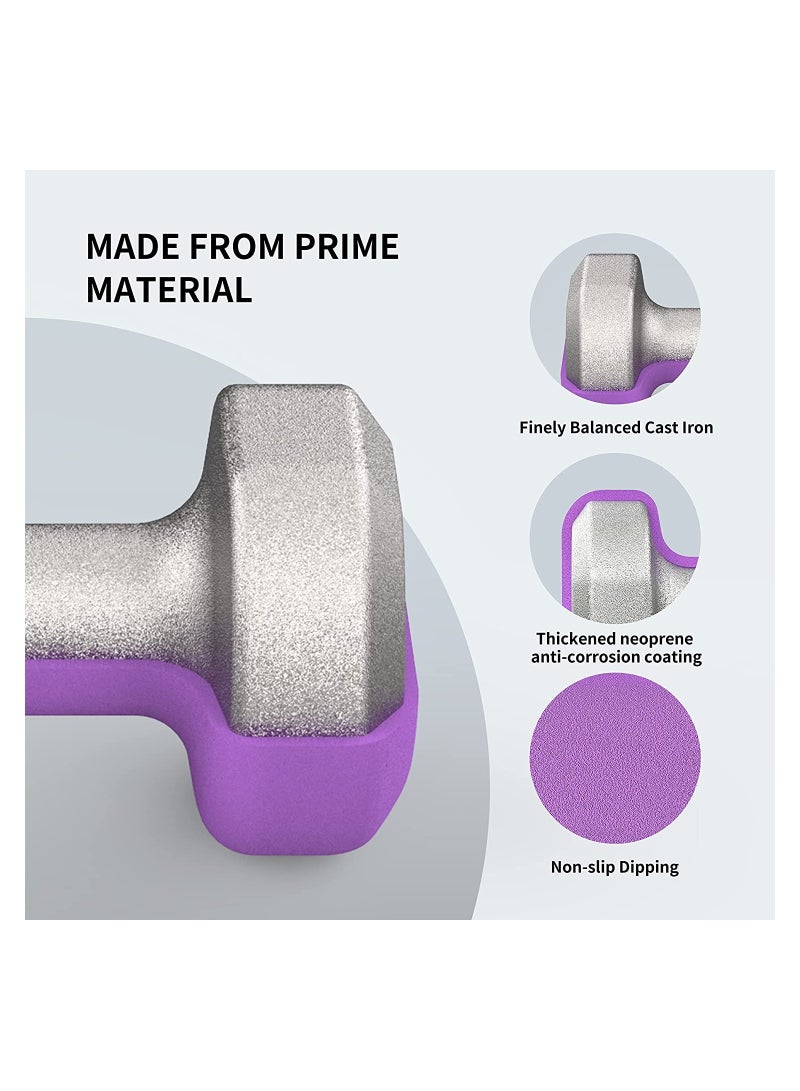 Cool Baby Style 2kg Dumbbell Weight Exercise 2KGgX2 - Purple - Image 2