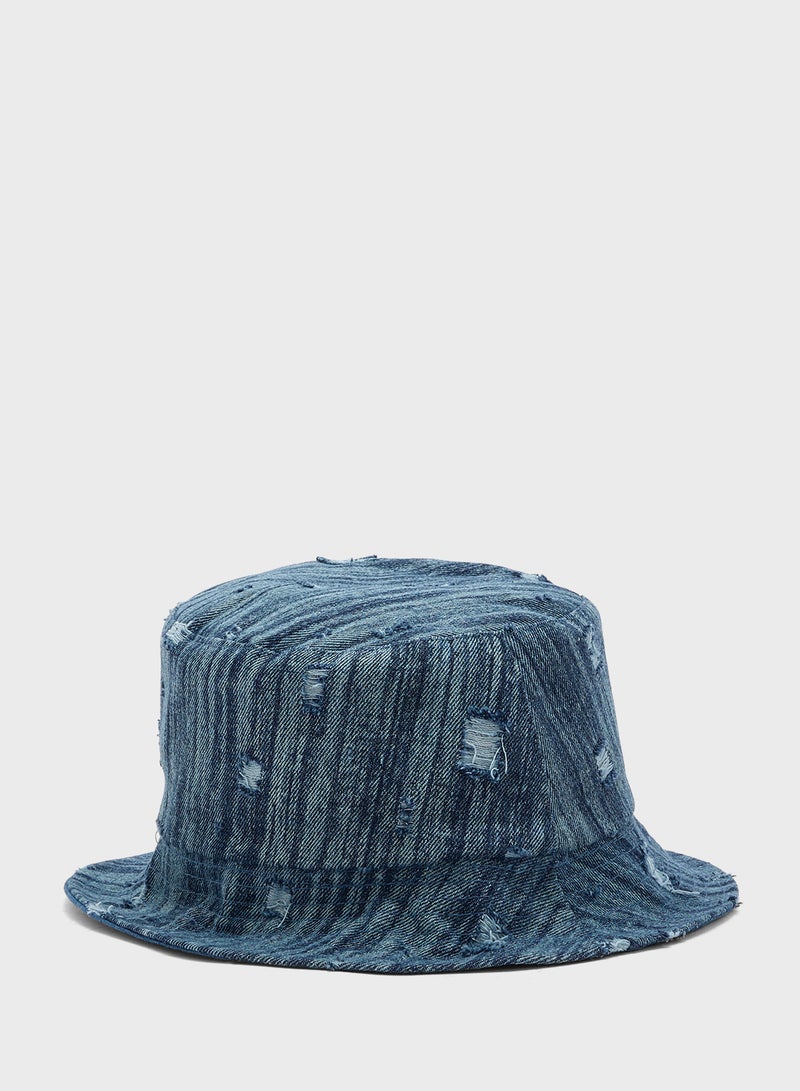 سفنتي فايف قبعة دلو صيفية من الدنيم - Image 1