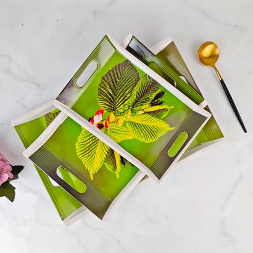 UPC U.P.C. Tray Set for Serving/Melamine Tray for Serving Set of 3 Large, Medium and Small Size Villori Series Tray, Rectangular? (Tray-Vil04) - Image 3
