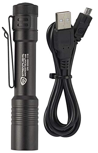 Streamlight 66320 MacroStream USB 500-Lumen 2000-Candela Rechargeable EDC Compact LED Flashlight with USB Cable, Black - Image 2