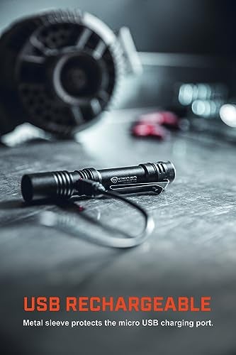 Streamlight 66320 MacroStream USB 500-Lumen 2000-Candela Rechargeable EDC Compact LED Flashlight with USB Cable, Black - Image 4