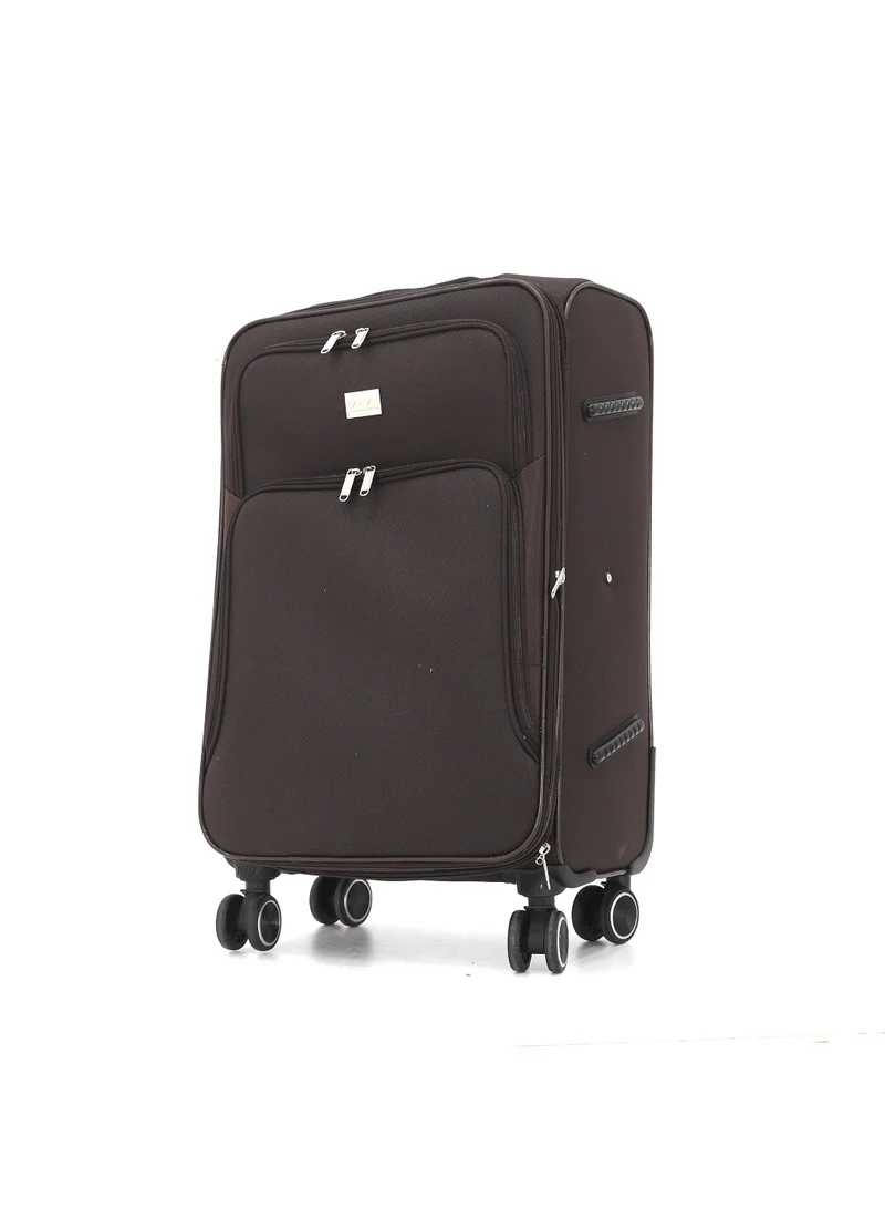Capital Premium 4-Piece Softside Luggage Set – Lightweight Spinner Suitcases with Telescopic Handles, Front Zip Pockets & 360° Swivel Wheels