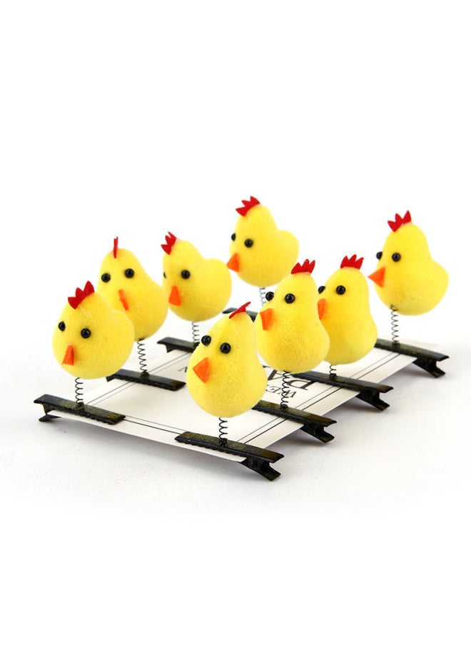 Generic Children In The Year Of The Rooster Selling Cute Plush Chicken Hairpin Small Yellow Chicken Hairpin Tomb Robbery Notes Exhibition Headdress Year Gift-Color:Starting From 1 Chicken  - Image 5