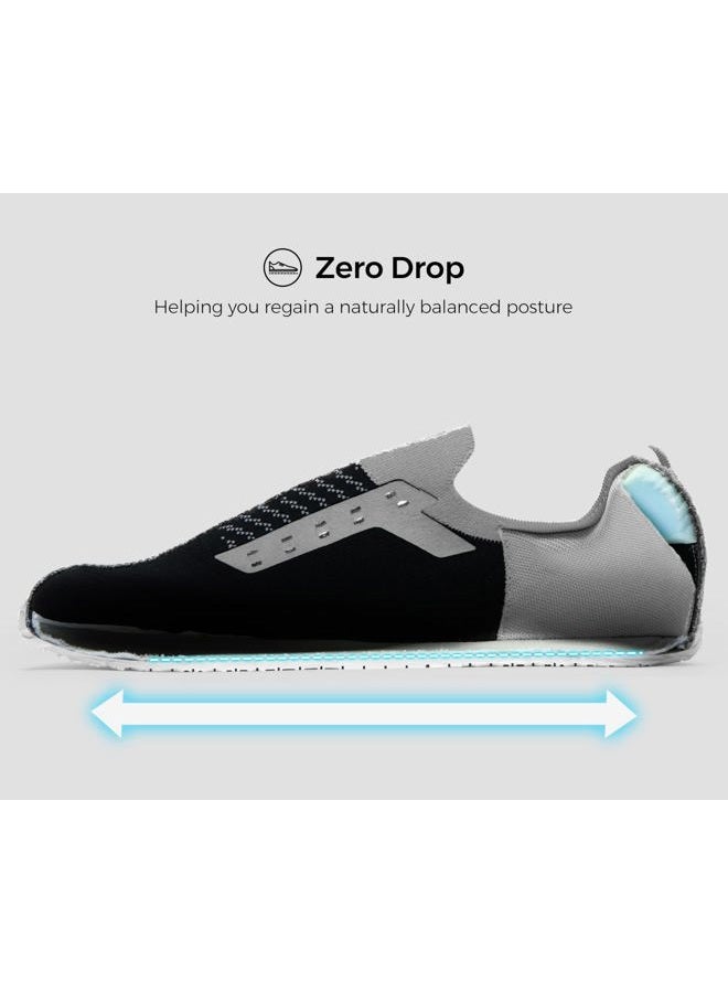 AIRHAS Men's Barefoot Shoes Zero Drop Running Minimalist Gym Shoes for Men Deadlift Cross Training Sneakers, Light Grey, 8.5 - Image 2