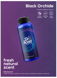 Dr Scent Dr Scent Diffuser Aroma Black Orchid, Feel the Distinctive Notes of Orchids, With the Strong Essences of Clove and Sandalwood and Medium Presence of Vetiver. (170ml)  - Image 2