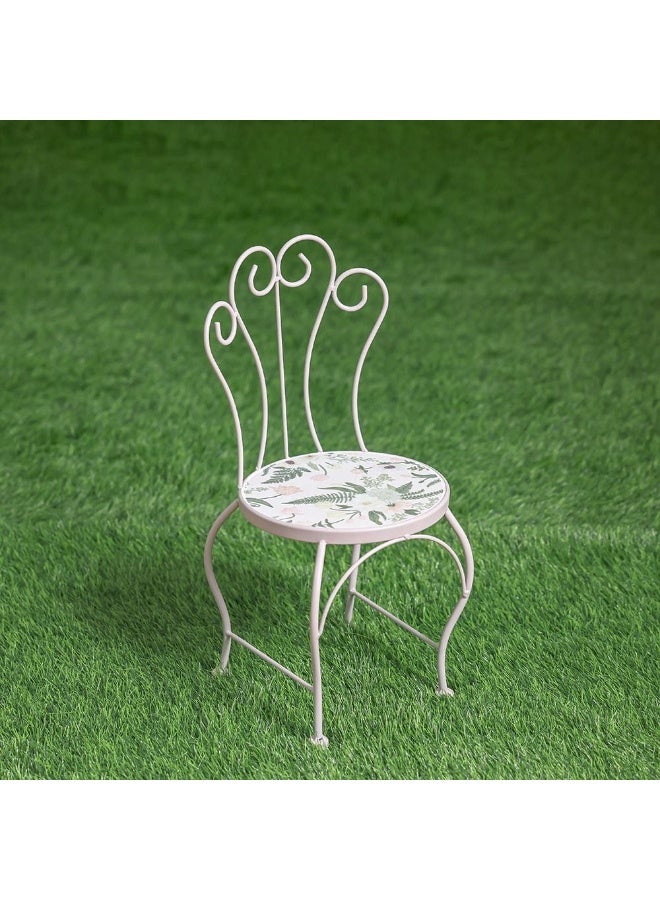 DANUBE HOME Decorative Chair Plant Stand – Vintage-Style Metal Planter Holder for Indoor & Outdoor Plants – Space-Saving Display for Garden, Balcony, Patio or Living Room Decor - Image 1