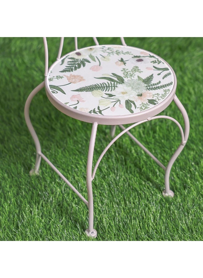 DANUBE HOME Decorative Chair Plant Stand – Vintage-Style Metal Planter Holder for Indoor & Outdoor Plants – Space-Saving Display for Garden, Balcony, Patio or Living Room Decor - Image 3