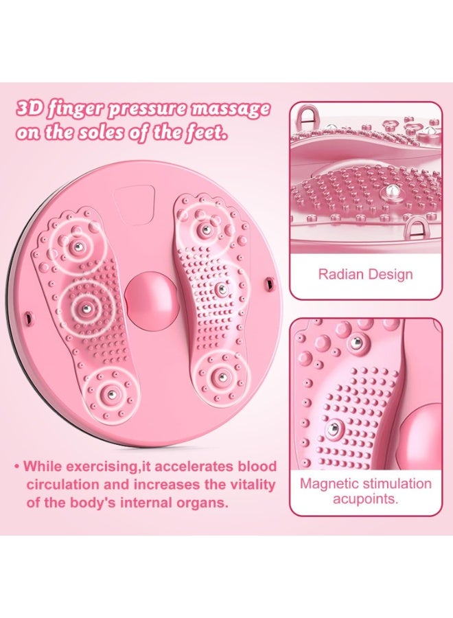 Relex Waist Sculptor Twisting Disc with Resistance Bands, Home Gym Waist Slimming and Toning Machine, Massage Foot Sole and Rotating Balance Board for Women’s Body Shaping Workouts - Image 3