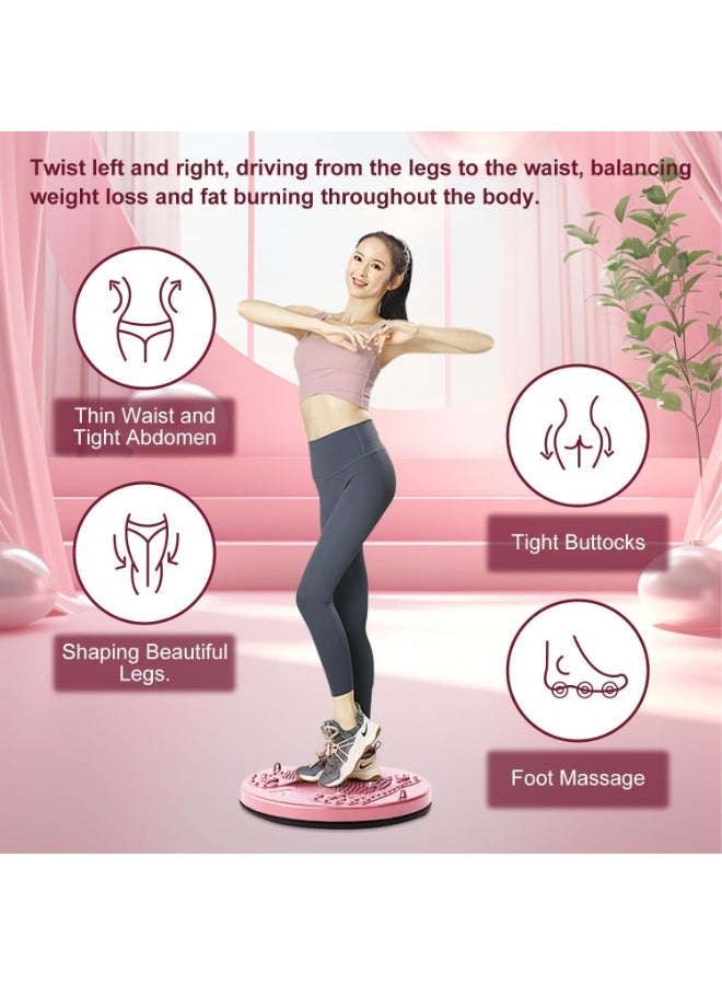 Relex Waist Sculptor Twisting Disc with Resistance Bands, Home Gym Waist Slimming and Toning Machine, Massage Foot Sole and Rotating Balance Board for Women’s Body Shaping Workouts - Image 4