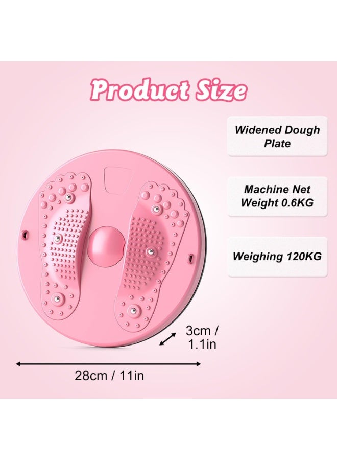 Relex Waist Sculptor Twisting Disc with Resistance Bands, Home Gym Waist Slimming and Toning Machine, Massage Foot Sole and Rotating Balance Board for Women’s Body Shaping Workouts - Image 2