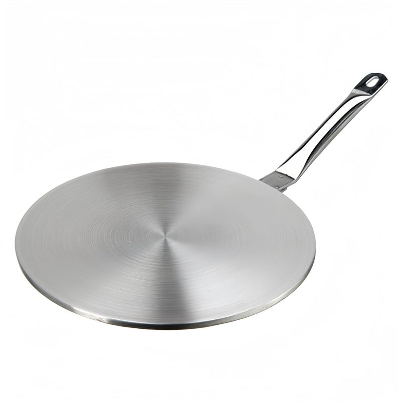 RUNZI 945inch Stainless Steel Coffee Milk Cookware Simmer Ring Induction adapter Hob Plate Heat Diffuser for GlassCeramicStailness Steel Cookware 