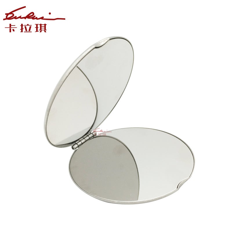 Stainless Steel Unbreakable Small Mirror Portable Double-Sided Makeup Mirror Diy Logo Engraving 2022 New Mirror - Image 5