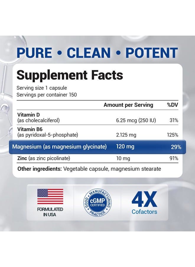 Dr. Berg Nutritionals Dr. Berg Maximum Strength 4-in-1 Chelated Magnesium Glycinate with Clean, Potent & Pure Ingredients | 4X Lab-Tested & Verified | USA Formulated Magnesium Supplement Capsules | 150 Capsules - Image 4