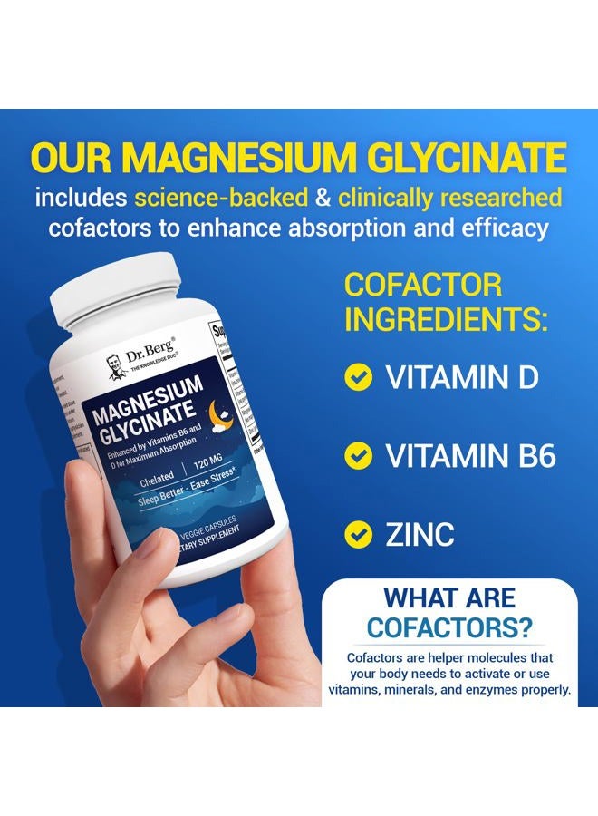 Dr. Berg Nutritionals Dr. Berg Maximum Strength 4-in-1 Chelated Magnesium Glycinate with Clean, Potent & Pure Ingredients | 4X Lab-Tested & Verified | USA Formulated Magnesium Supplement Capsules | 150 Capsules - Image 3