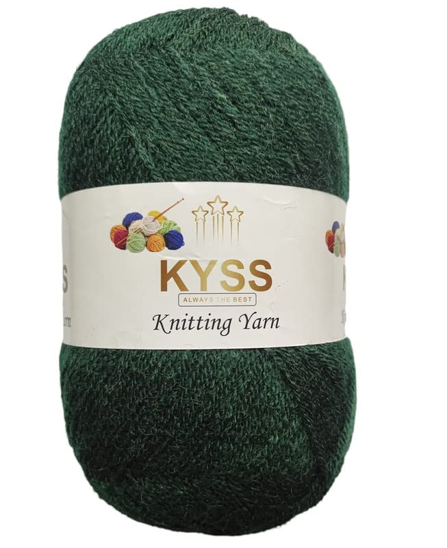 KYSS BigBoss Wool Soft Fingering Hand Knitting Dyed Wool Crochet Hook Yarn1 Ball 200 gram 400 g Shade no49 - Image 1