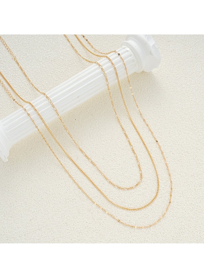 مجوهرات خصر عصرية متعددة الطبقات مزينة بسلسلة من الترتر